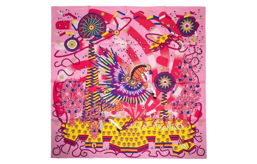 HERMES Scarves Women's Pink