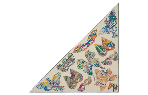 HERMES Knit Scarves Women's Multicolor