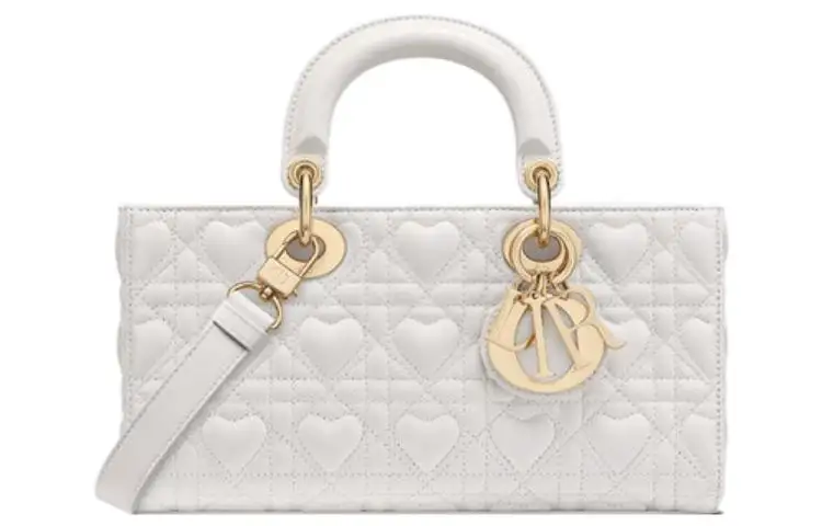 Valentine's Day Limited Edition DIOR Lady D Joy Lambskin Handbag, Shoulder Bag, Crossbody Bag, Handbag Medium Women's