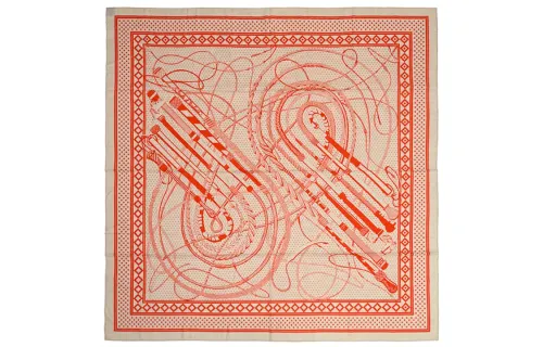 HERMES Scarves Women's Orange