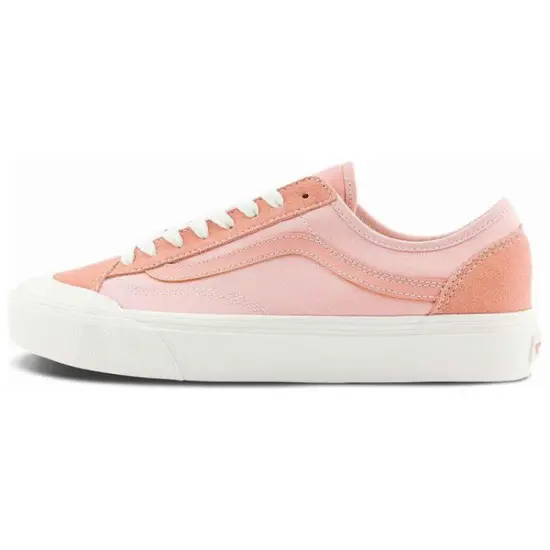Vans Style 136 Skateboarding Shoes Unisex Low-top Pink/white
