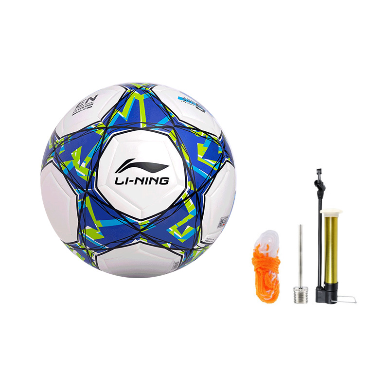 Li Ning Size 4 5 Size Soccer Ball TPU Unisex White Green Blue