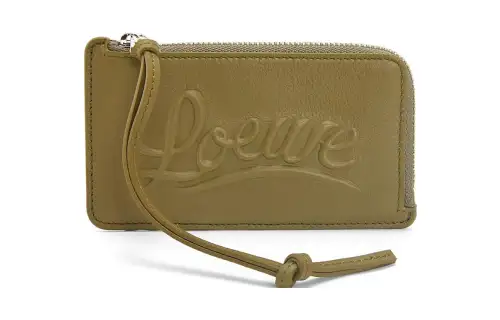 LOEWE Cow Leather Card Holder Large Women's Olive