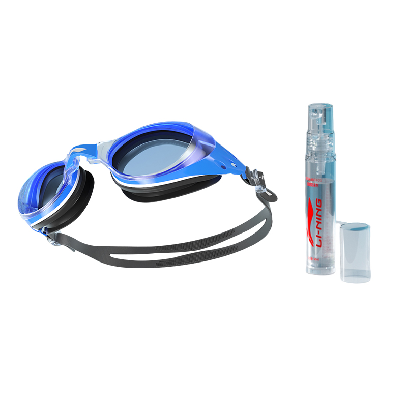 Li Ning Swim Glass Silicone Unisex Black Blue