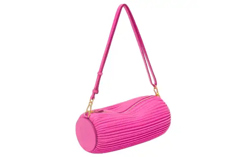 LOEWE Crinkle Nappa Sheep Leather Handbag, Shoulder Bag Women's Peach Pink