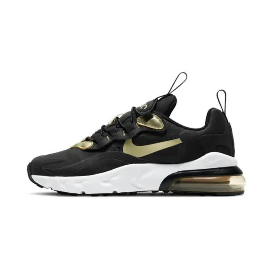 Nike Air Max 270 Kids Lifestyle Shoes PS Low-top Black/Gold