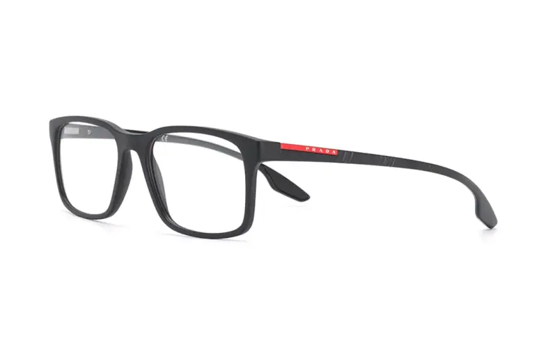 PRADA Logo-arm Rectangular Glasses