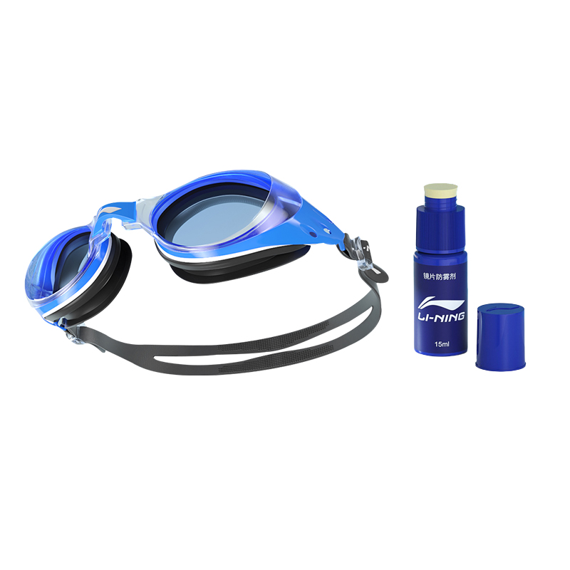 Li Ning Swim Glass Silicone Unisex Black Blue