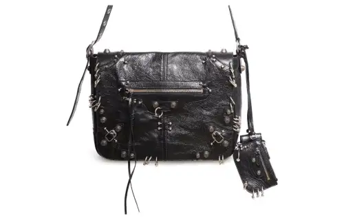 Balenciaga Le Cagole Fine Grained Sheepskin Crossbody Bag, Shoulder Bag Men's Black
