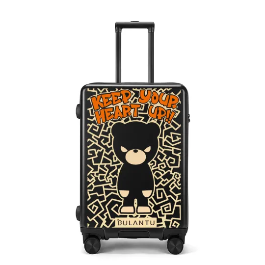 BLAN BUNNY ABS+PC Suitcase Travel Bag Luggage Unisex Black