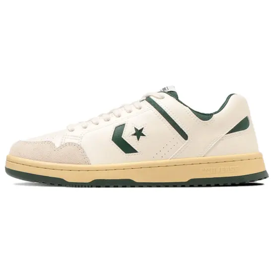 Converse Weapon Skateboarding Shoes Unisex Low-top White/green