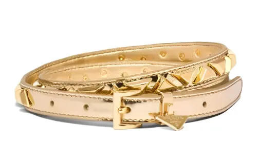 PRADA Cow Leather Belts Women's Pink