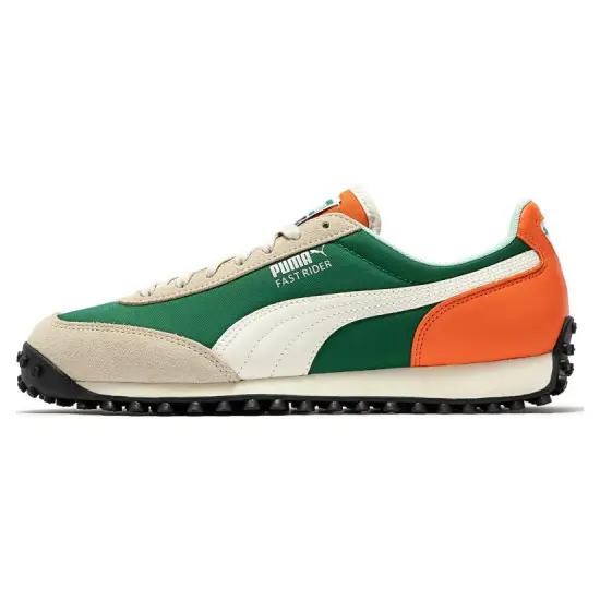 Puma Fast Rider Beige Green Orange