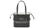 LOEWE Textile, Cow Leather One Shoulder Handbag Women's Black