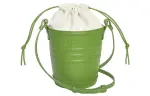 LOEWE Jardinier Cow Leather Crossbody Bag, Shoulder Bag Women's Spring Green