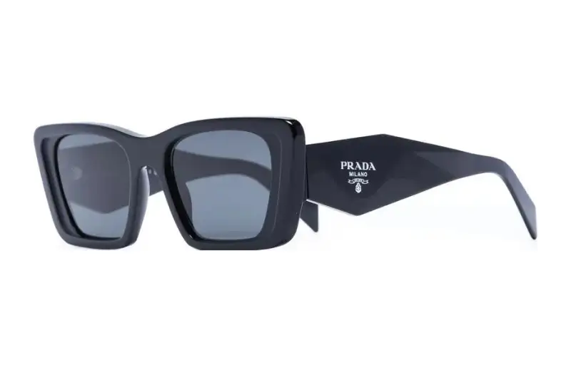 Prada oversized rectangular-frame sunglasses