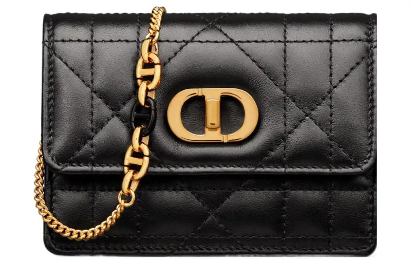 DIOR Sheepskin Crossbody Bag, Shoulder Bag Women's Black