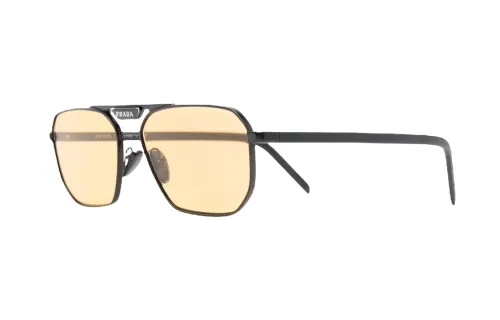 【Previous Season】logo-plaque rectangle-frame sunglasses
