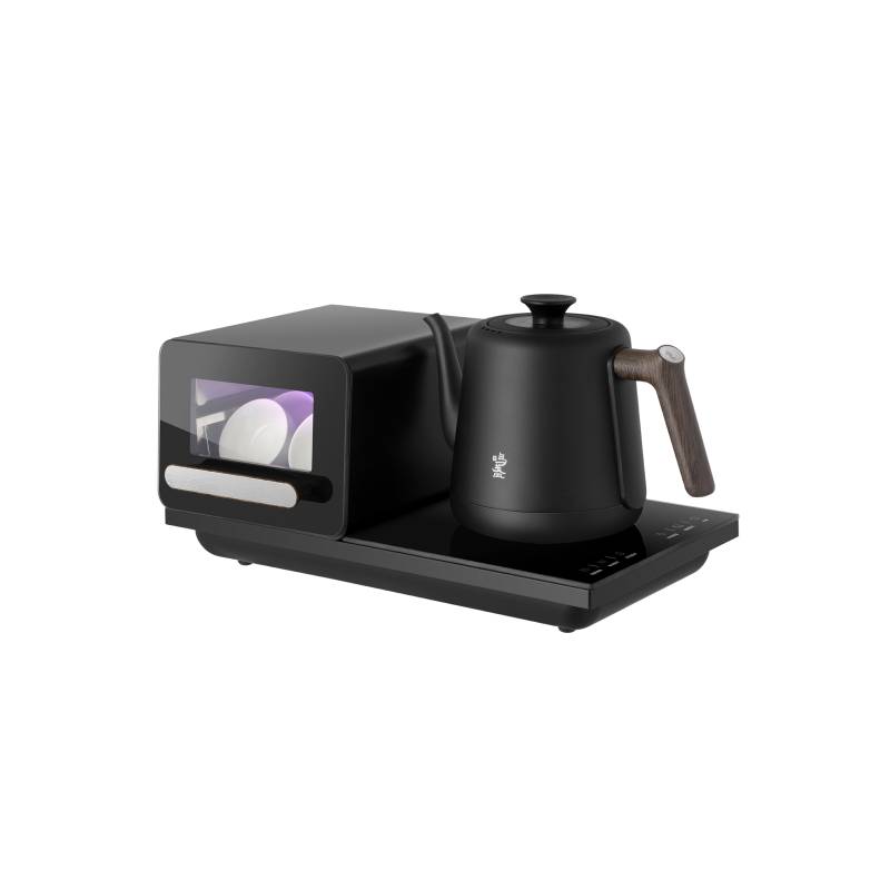 Mingzhan Electric Kettle 800ml UV Sterilization Automatic Water Filling at the Bottom Embedded Intelligent Constant Temperature Multifunctional Teapot Black MZ151A