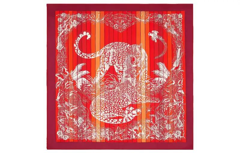 HERMES Scarves Women's Red