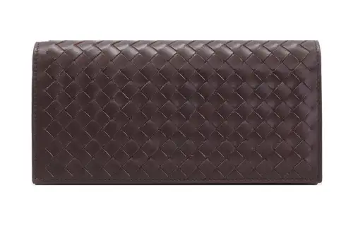 Bottega Veneta Lambskin Card Holder, Wallet Large Men's Brown