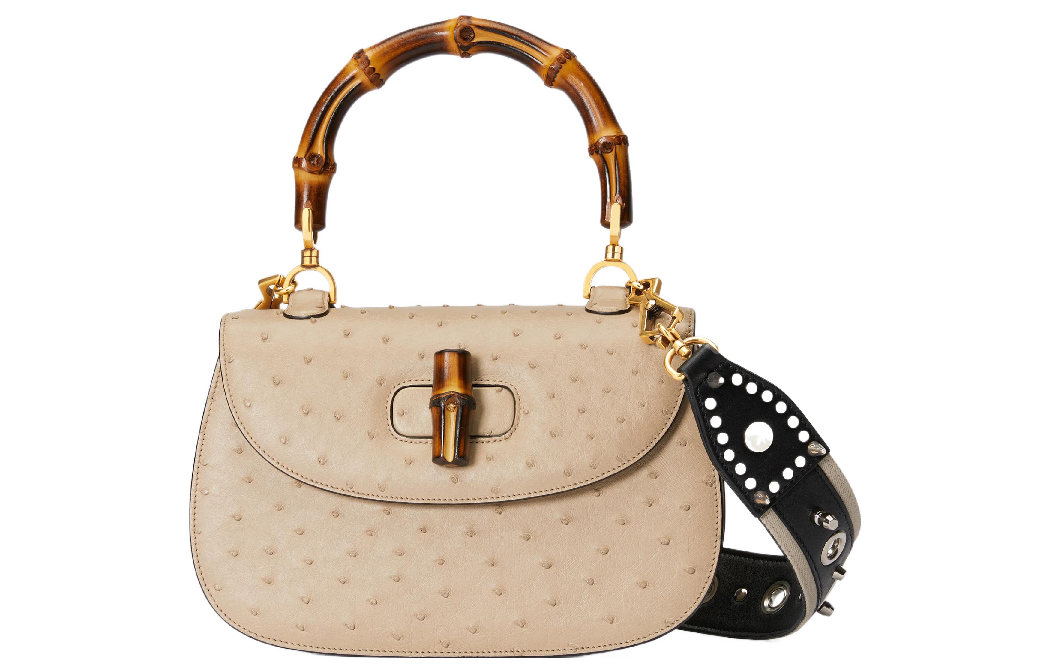GUCCI Gucci, golden bamboo removable accessory, straps, small one-shoulder bag
