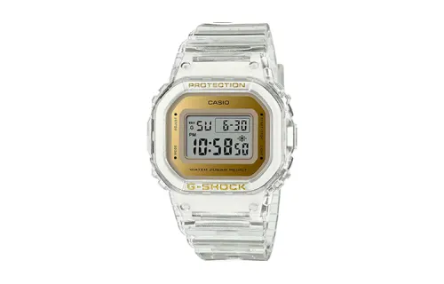 CASIO / G SHOCK Quartz Movement Resin Strap Watch Unisex Gold Dial