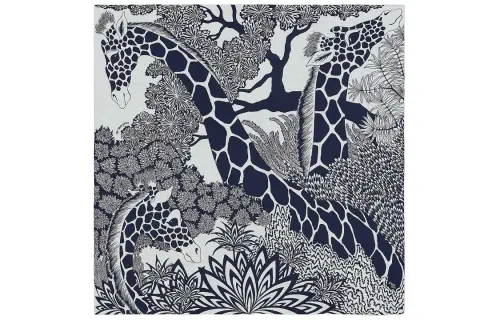 HERMES Knit Scarves Women's Blue