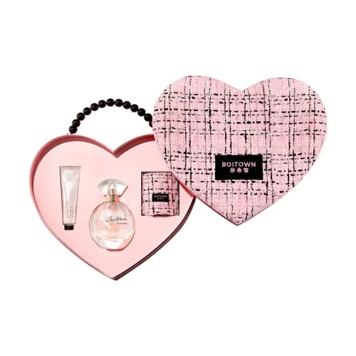 Fashionable perfume, floral set, gift box, Chanel style
