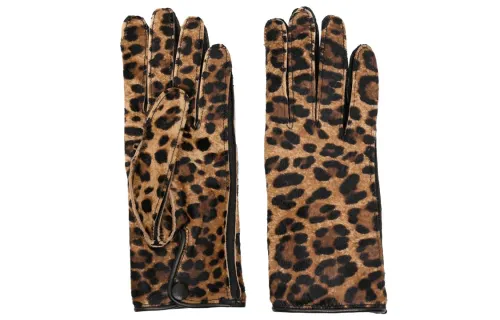 Maison Margiela Leopard print Leather Gloves