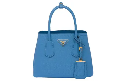 PRADA Saffiano Leather Tote Bag, Shopping Bag, Shoulder Bag, Crossbody Bag, Handbag Mini Women's Light Blue