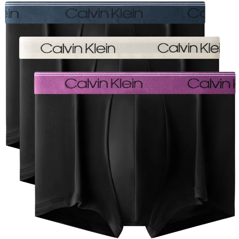 CALVIN KLEIN Boxer Briefs Men's 3 Pack Space Black