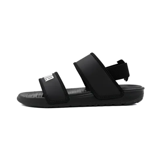Puma Soft Sandal Little Kid 'Black White'
