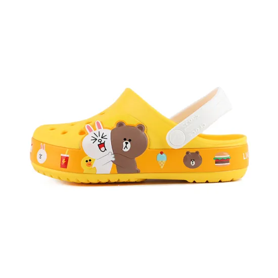 Crocs Classic Clog Kids Sandals Kids Yellow/white/brown