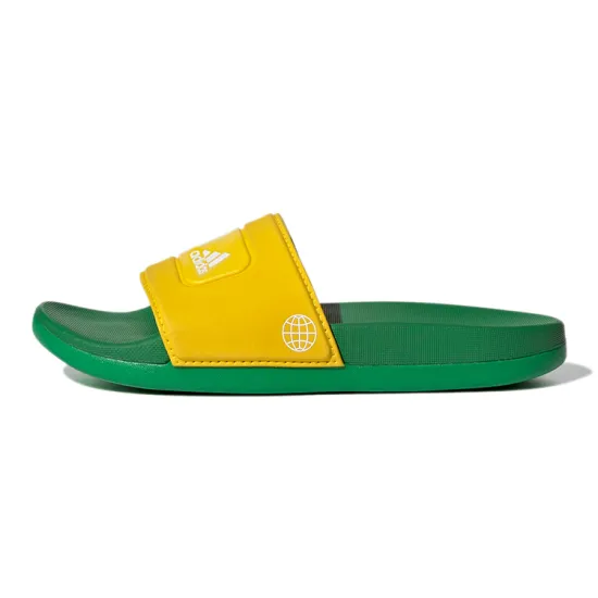 Lego X adidas Adilette Series Kids Slippers Kids Yellow/Green