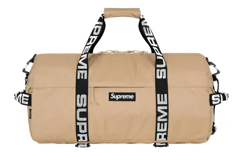 Supreme SS18 Nylon One Shoulder Portable Crossbody Bag, Travel Bag Unisex Khaki