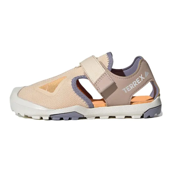 Adidas Captain Toey 2 Anti-Slip And Wear-Resistant Lightweight Children's Sandals Gray Orange Kids'