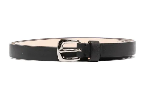 Maison Margiela Leather Belts Women's Black 1.5cm