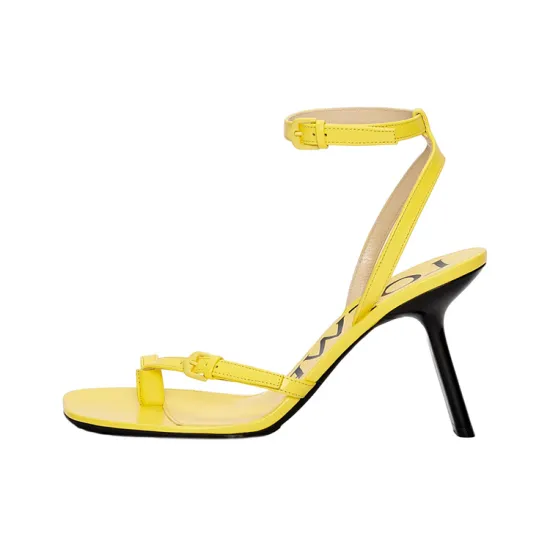 LOEWE Anagram Strap Sandals Women's Yellow