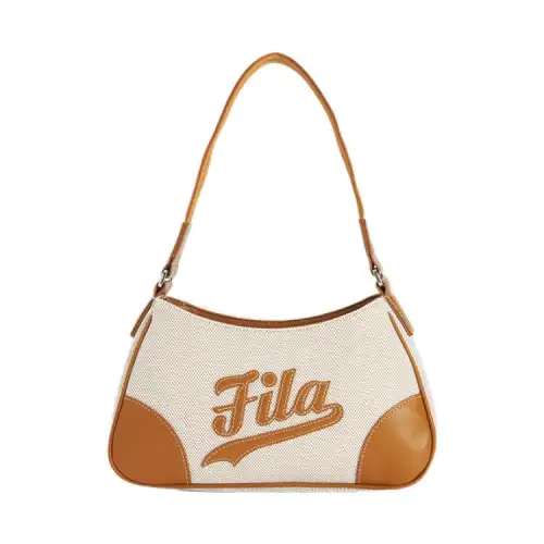 FILA FUSION Fashion PU, Textile Crossbody Bag, Shoulder Bag Women's Quinoa Khaki