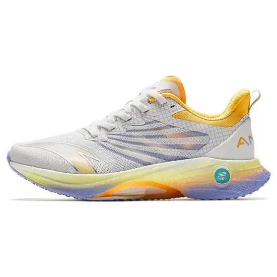ANTA MACH 3.0 Running Shoes Women's Low-Top White Yellow/Purple