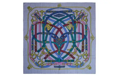 HERMES Scarves Women's Blue