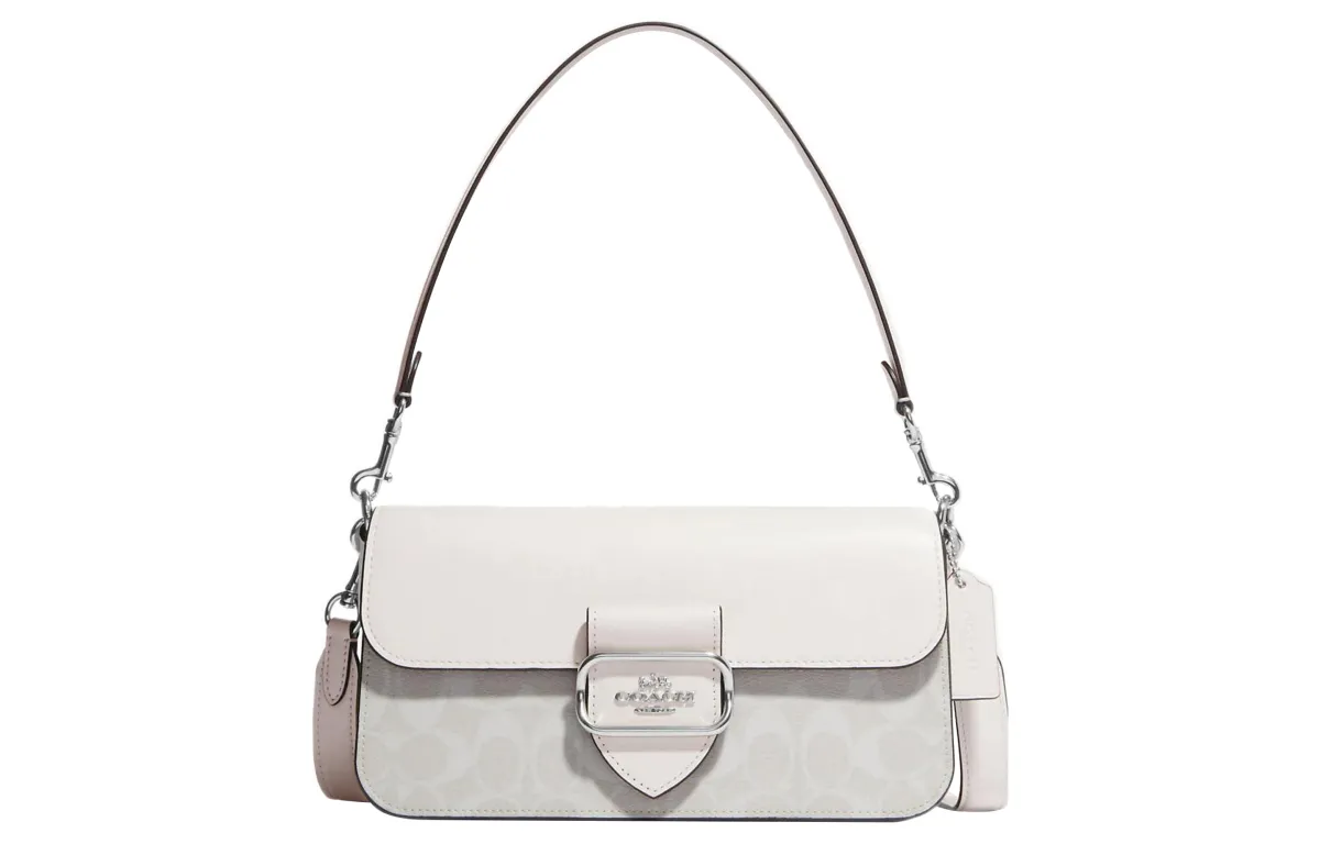 COACH Morgan Coated Canvas With Leather God Of Wine Bag, Handbag, Shoulder Bag Large Women's