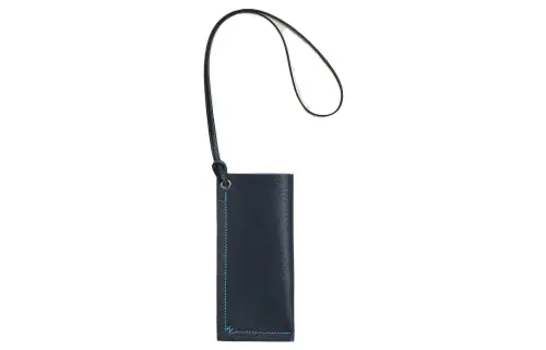 HERMES H Sellier Epsom Calfskin Eyeglass Pouch Women's Indigo