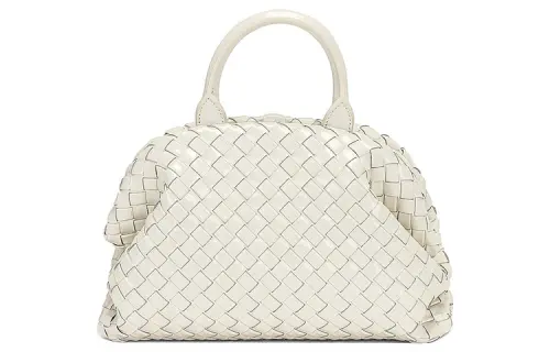 Bottega Veneta Leather Shoulder Bag, Crossbody Bag, Handbag Women's White