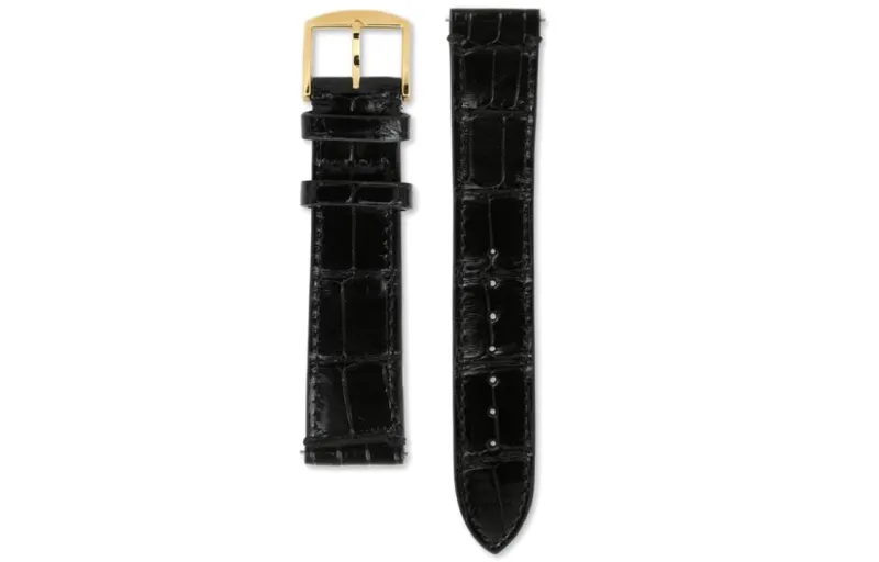GUCCI Crocodile Leather Accessories Men's Black