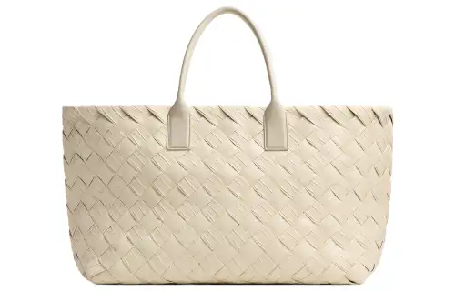 Bottega Veneta Sheepskin Tote Bag, Shopping Bag, Shoulder Bag, Handbag Large Women's Beige