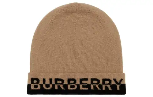 Burberry Embroidered Logo Knitted Beanie