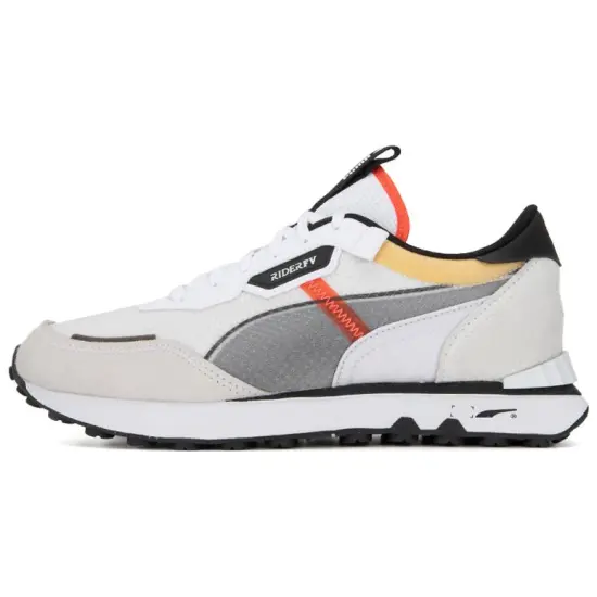 PUMA Rider FV Skateboarding Shoes Unisex Low-top Grey/white
