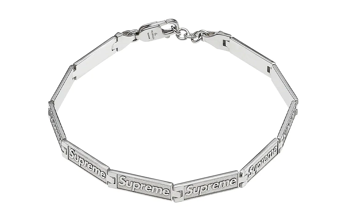 Supreme Jacob & Co Logo Link Bracelet